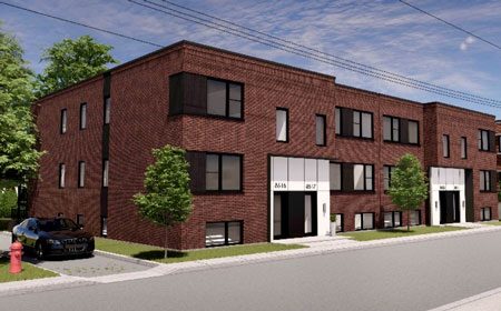 Faubourg Grosbois, immeuble de condos locatifs à Montréal