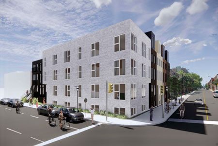 Le Ste-Cath-Bourbon, projet de condos locatifs à venir à Montréal, rendu